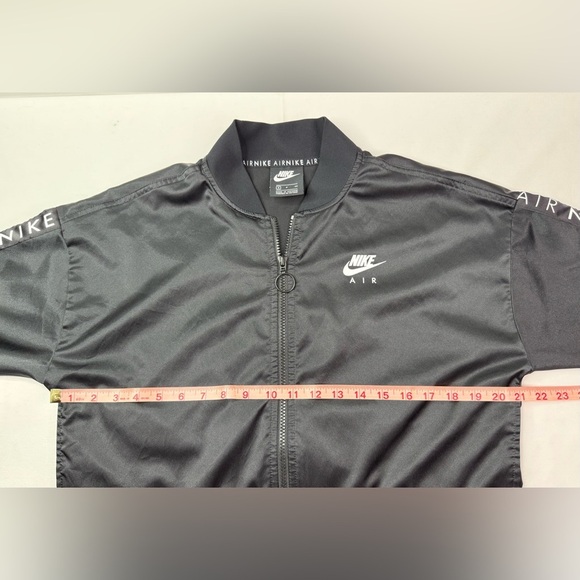 Nike Air Satin Track Crop Jacket Black Size Small - Picture 10 of 11